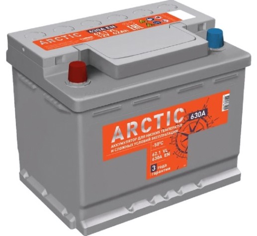 Аккумулятор TITAN ARCTIC 62.1 VL 630А [4607008881905]