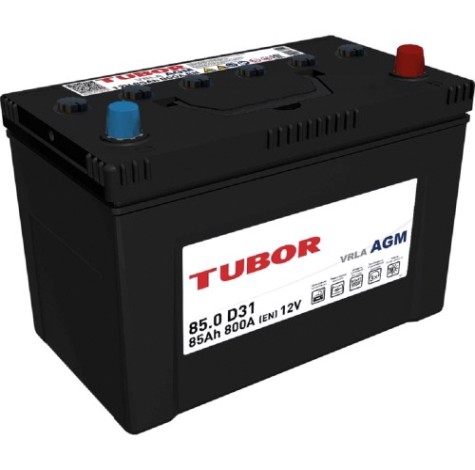 Аккумулятор TUBOR AGM 85.0 VRLA D31 B00 750А [4610082700154]