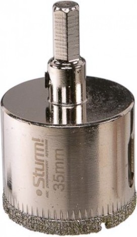 Алмазная коронка для мокрого сверления Sturm 1055-09-3555 по керамике и стеклу