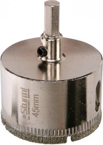 Алмазная коронка для мокрого сверления Sturm 1055-09-4555 по керамике и стеклу