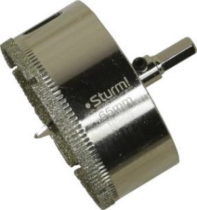 Алмазная коронка для мокрого сверления Sturm 1055-09-6555 по керамике и стеклу