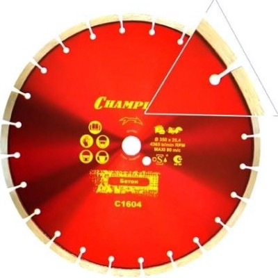Алмазный диск для резки бетона CHAMPION Concremax Standart 350 (с наполн.сред.тв) [C1604]