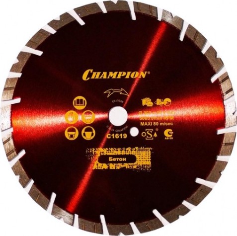 Алмазный диск универсальный CHAMPION Fast Gripper Standart 300 (кирпич, тротуарная плитка) [C1619]