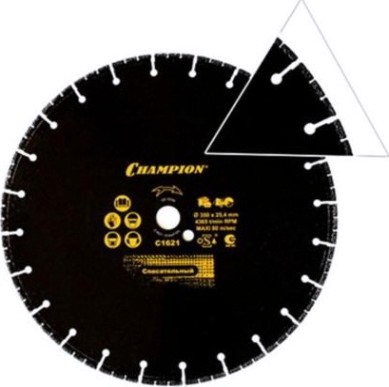 Алмазный диск универсальный CHAMPION V-Tech Multi Purpose PRO 350 спасательный [C1621]