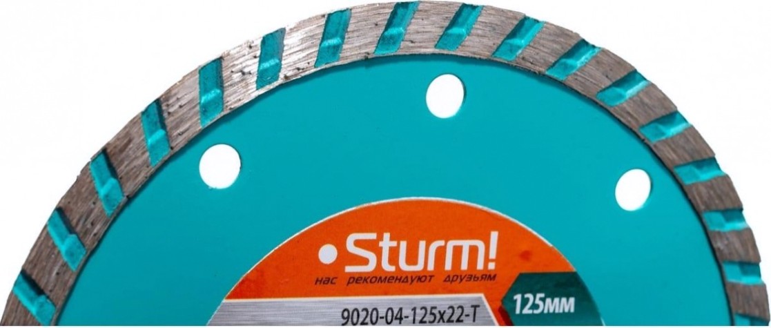 Алмазный диск универсальный Sturm 9020-04-125x22-T турбо Алмазный диск универсальный Sturm 9020-04-125x22-T турбо