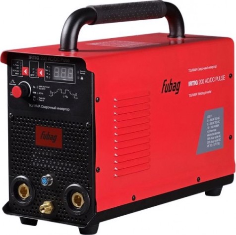 Аппарат аргонно-дуговой сварки FUBAG IRTIG 200 AC/DC PULSE + горелка FB Tig 26 4m [31564.1]