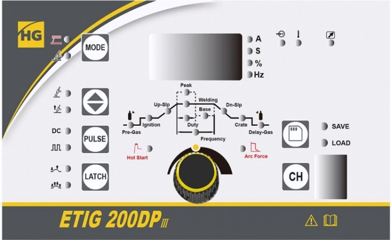 Аппарат аргонно-дуговой сварки Hugong ETIG 200DP III [029637]