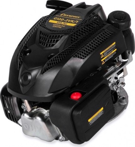 Бензиновый двигатель CHAMPION G120-2VK/1 вертикальный, для газонокосилок