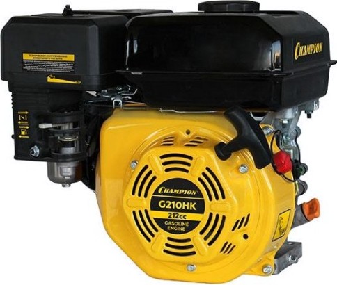 Бензиновый двигатель CHAMPION G210HK (7лс/5,1квт 212см³ 19мм шпонка 15,3кг)
