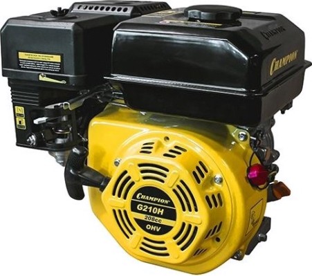 Бензиновый двигатель CHAMPION G210HT (7лс/5,1квт 212см³ резьба 3/4-19мм 15,4кг)
