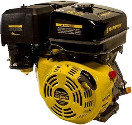 Бензиновый двигатель CHAMPION G390HK (13лс/9,6квт 389см³ 25,4мм шпонка 30,7кг)