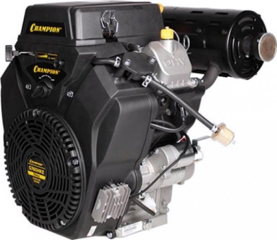 Бензиновый двигатель CHAMPION G760HKE (24лс/18квт 764см³ 25мм 48,5кг шпонка,эл.стартер,