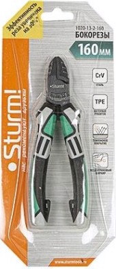 Бокорезы Sturm 1020-13-2-160 160мм, crv,+30% к силе реза, тефлоновое покрытие, Бокорезы Sturm 1020-13-2-160 160мм, crv,+30% к силе реза, тефлоновое покрытие,