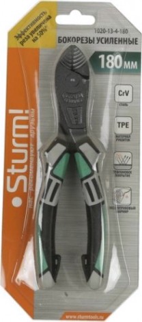 Бокорезы Sturm 1020-13-4-180 усиленные 180мм,crv, +50% к силе реза, тефлон, tpe Бокорезы Sturm 1020-13-4-180 усиленные 180мм,crv, +50% к силе реза, тефлон, tpe