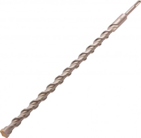 Бур SDS-plus Denzel Cobalt W-tip, 22x460 мм по бетону, двойная спираль [705054]