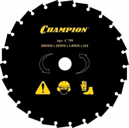 Диск кустореза CHAMPION 26/200/20 (CLS-5800) (C5109) [C5109]
