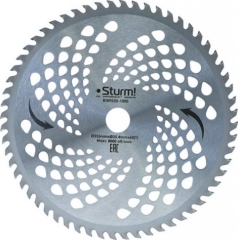 Диск кустореза Sturm BT8952D-1000 255ммx25 4x60 с твердосплавными напайками