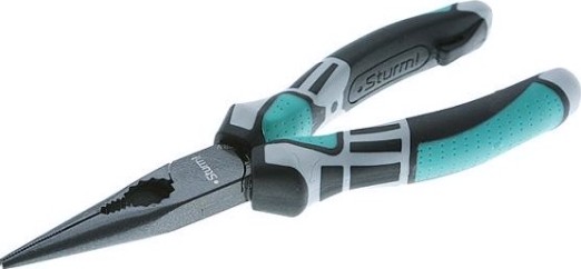 Длинногубцы Sturm 1020-13-3-160 160мм, crv, тефлоновое покрытие, tpe рукоятки Длинногубцы Sturm 1020-13-3-160 160мм, crv, тефлоновое покрытие, tpe рукоятки