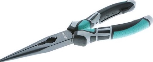 Длинногубцы Sturm 1020-13-3-200 200мм, crv, тефлоновое покрытие, tpe рукоятки Длинногубцы Sturm 1020-13-3-200 200мм, crv, тефлоновое покрытие, tpe рукоятки