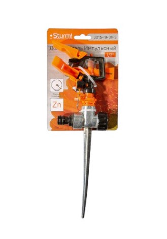 Дождеватель импульсный Sturm 3015-19-01PZ цинк корп, штуцер 1/2" Дождеватель импульсный Sturm 3015-19-01PZ цинк корп, штуцер 1/2"