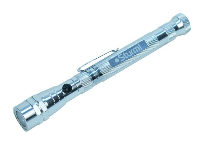 Фонарь Sturm 4050-03-2X телескопический, 2 магнита, (держат вес 2кг и 1,4к