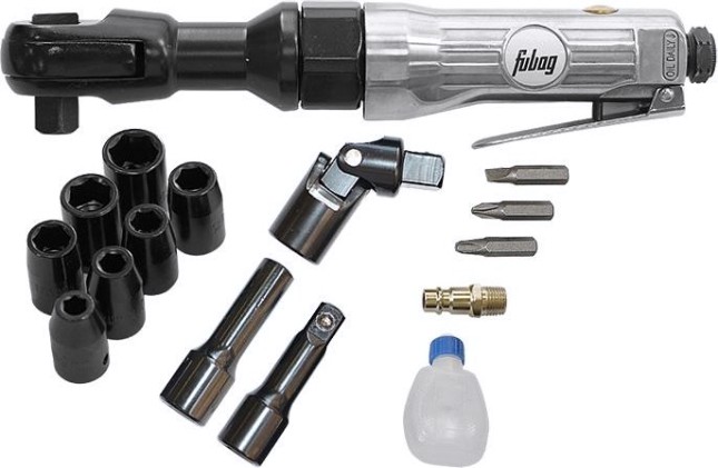 Гайковерт пневматический FUBAG RW61 угловой + набор кейс 100108 [100108]