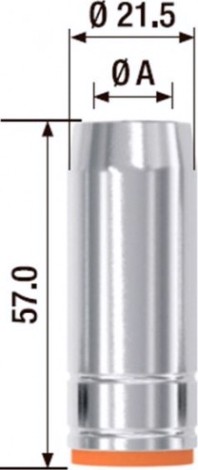 Газовое сопло FUBAG FB 250 FB250.N.15.0 (2 шт.) [FB250.N.15.0]