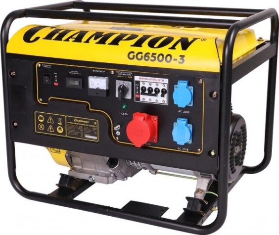 Генератор бензиновый CHAMPION GG 6500-3 [GG6500-3]