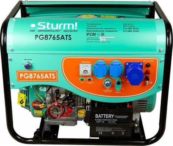 Генератор бензиновый Sturm PG8765ATS
