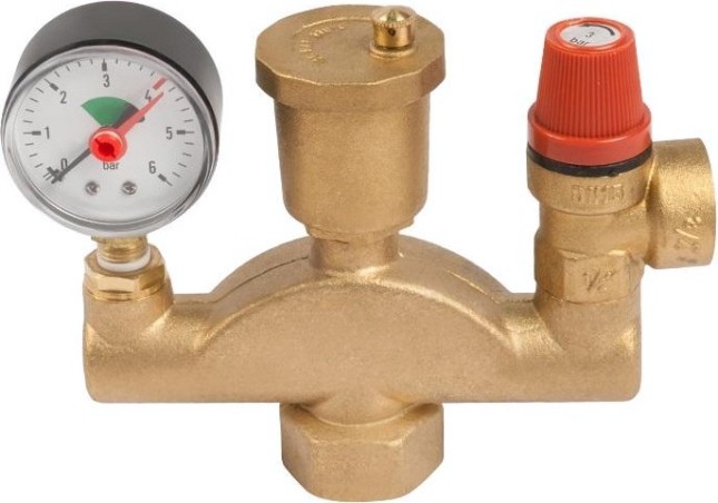 Группа безопасности UNIPUMP 1"-3/4" для систем отопления [43580]