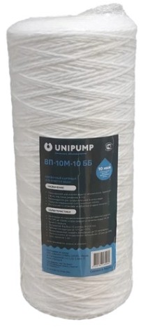 Картридж для воды UNIPUMP Big Blue ВП-10 М 10 дюймов веревочный (10 мкм) [93395]