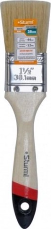 Кисть флейцевая Sturm 9040-21-038 1,5" (38мм), натуральная щетина, деревянная ручка Кисть флейцевая Sturm 9040-21-038 1,5" (38мм), натуральная щетина, деревянная ручка