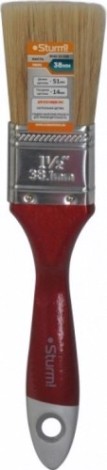 Кисть флейцевая Sturm 9040-23-038 1,5" (38мм), натуральная щетина, деревянная ручка Кисть флейцевая Sturm 9040-23-038 1,5" (38мм), натуральная щетина, деревянная ручка