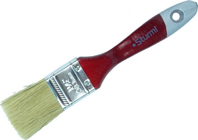 Кисть флейцевая Sturm 9040-23-038 1,5" (38мм), натуральная щетина, деревянная ручка Кисть флейцевая Sturm 9040-23-038 1,5" (38мм), натуральная щетина, деревянная ручка