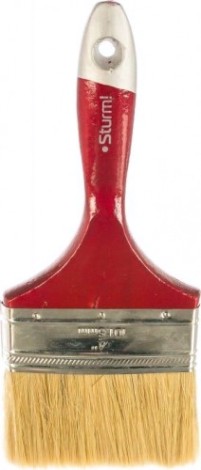 Кисть флейцевая Sturm 9040-23-100 4" (100мм), натуральная щетина, деревянная ручка Кисть флейцевая Sturm 9040-23-100 4" (100мм), натуральная щетина, деревянная ручка