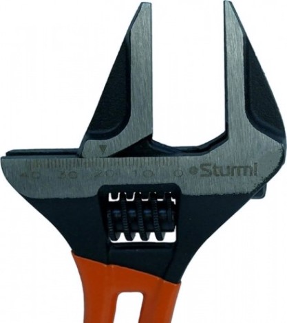 Ключ разводной Sturm 1045-28-155 c короткой ручкой 155мм, зев 41мм, crv Ключ разводной Sturm 1045-28-155 c короткой ручкой 155мм, зев 41мм, crv