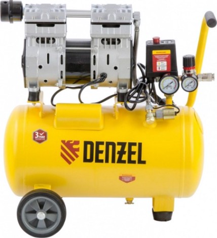 Компрессор поршневой безмасляный Denzel DLS950/24 [58026]