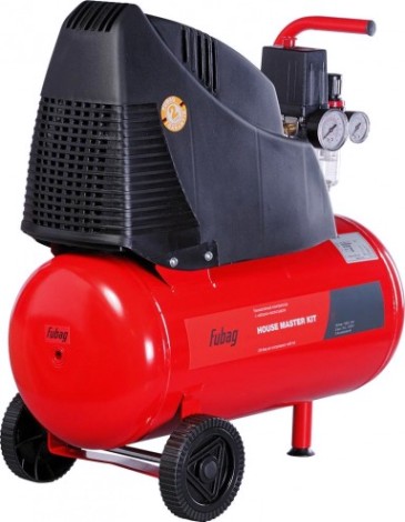Компрессор поршневой безмасляный FUBAG HOUSE MASTER KIT + набор из 5 предметов [8213800KOA610 (8213800KOA541)]