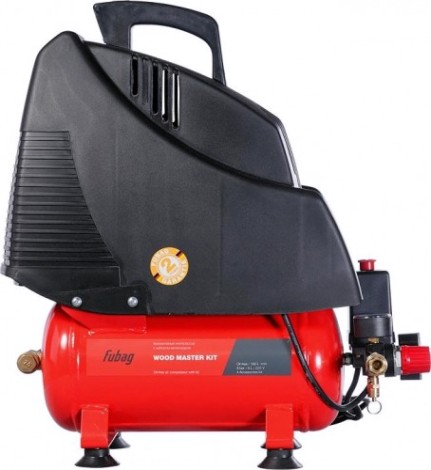 Компрессор поршневой безмасляный FUBAG WOOD MASTER KIT + набор из 4 предметов [8213790KOA611 (8213790KOA537)]