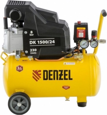 Компрессор поршневой Denzel DK1500/24,Х-PRO [58063]