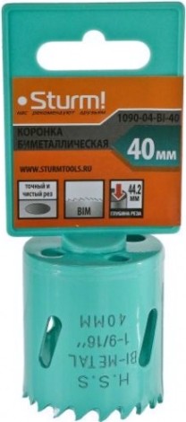Коронка биметаллическая Sturm 1090-04-BI-40 Коронка биметаллическая Sturm 1090-04-BI-40