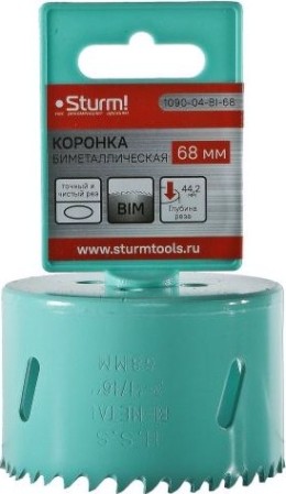 Коронка биметаллическая Sturm 1090-04-BI-68 Коронка биметаллическая Sturm 1090-04-BI-68