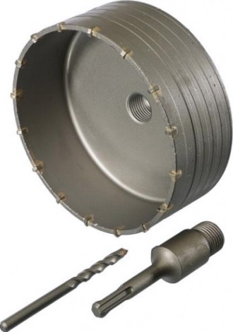 Коронка буровая SDS-plus Sturm 9018-SDS-HD150 кольцевая 150 мм (с центр. cверлом, хвостовик) Коронка буровая SDS-plus Sturm 9018-SDS-HD150 кольцевая 150 мм (с центр. cверлом, хвостовик)