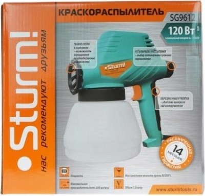 Краскопульт электрический Sturm SG9612