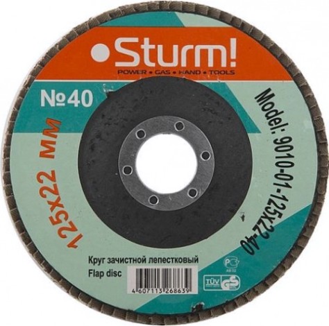 Круг лепестковый Sturm 9010-01-125x22-40 125х22, p40