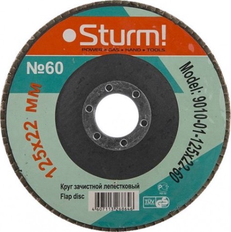 Круг лепестковый Sturm 9010-01-125x22-60 125х22, p60