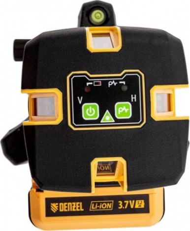 Лазерный уровень Denzel LX 06 Green 30 м, 520 нм, акк. li 5200 mah, резьба 5/8" [35072]