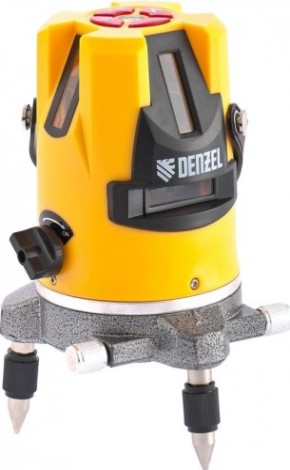 Лазерный уровень Denzel LX3 lx3, 10м, ±0,3мм/1м, 635нм, 4 верт. 1 гор., резьба [35070]