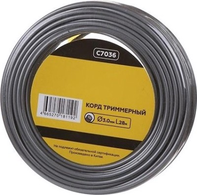 Леска триммерная CHAMPION Aluminium 3.0мм/ 28м круг (C7036) [C7036]