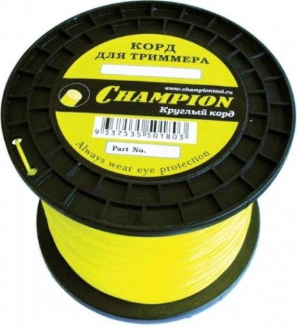 Леска триммерная CHAMPION Round 2.4мм/ 245м круг (C5019) [C5019]